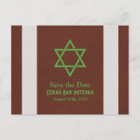 American Football Bar Mitzvah Save the Date