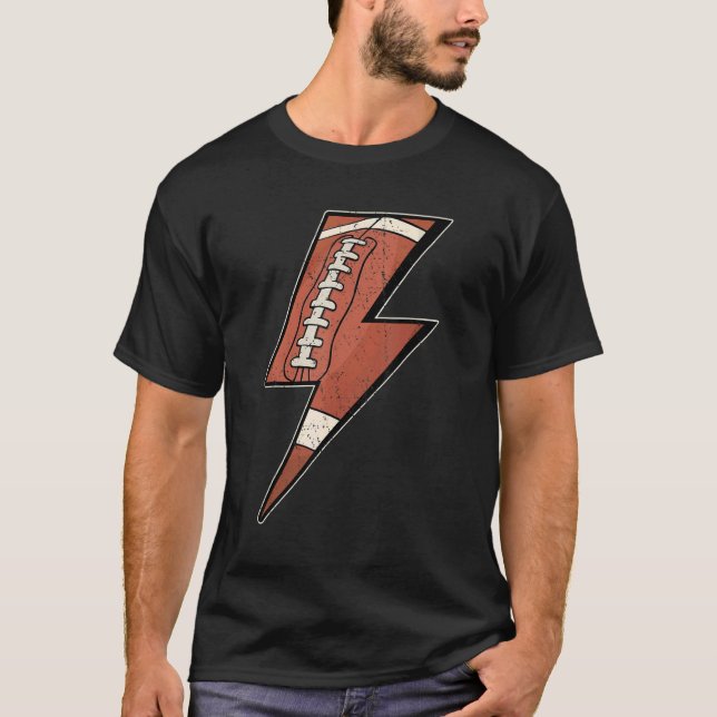 American Football Blitz kühne Lineman Männer Fraue T-Shirt (Vorderseite)