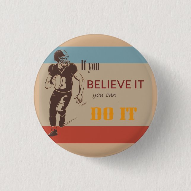 American Football Button (Vorderseite)