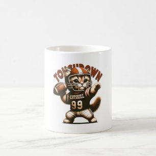 American Football Cat - Touchdown Purfection Kaffeetasse