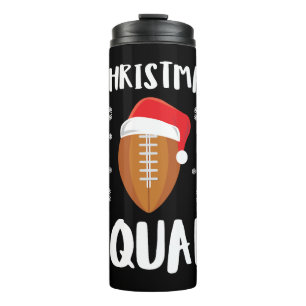 American Football Christmas Squad Christmas Xmas Thermosbecher