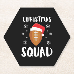 American Football Christmas Squad Christmas Xmas Untersetzer