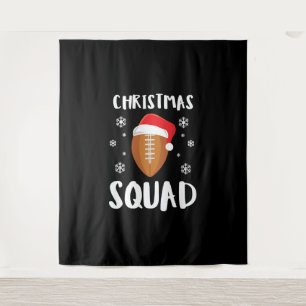 American Football Christmas Squad Christmas Xmas Wandteppich