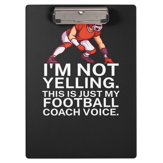 American Football Coach Klemmbrett (Vorderseite)