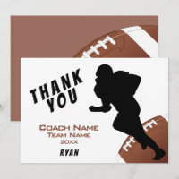 American Football Danke Coach Card