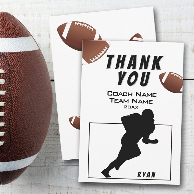 American Football Danke Coach Card (Von Creator hochgeladen)