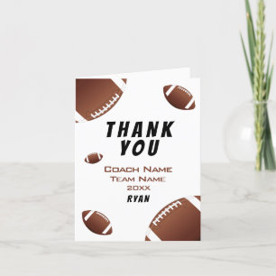 American Football Danke Coach Card