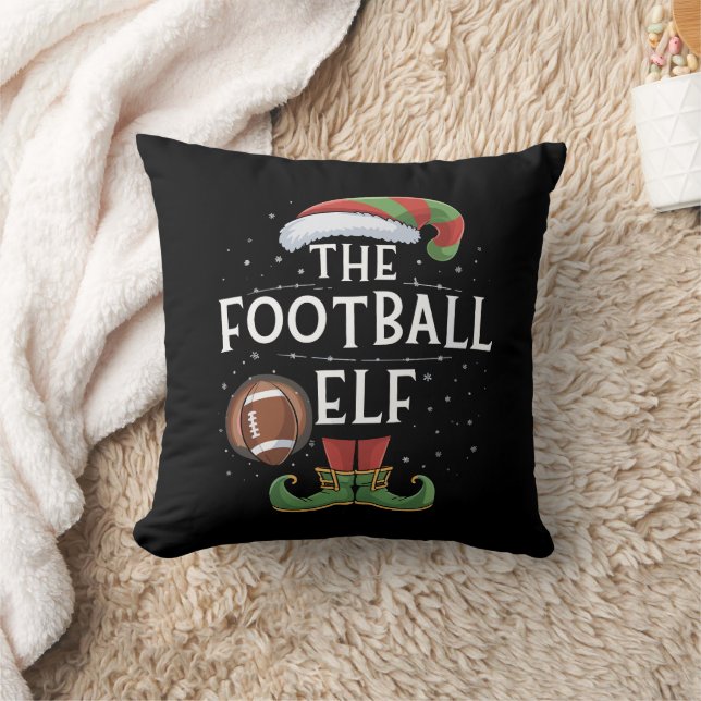 American Football Elf Family - Weihnachten Kissen (Decke)
