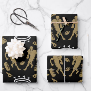 American Football Fan Geschenkpapier Set