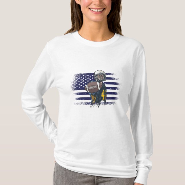 American Football Fan Jersey Shirt USA Flag (Vorderseite)