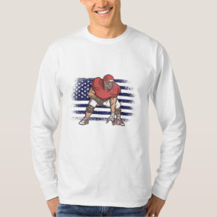 American Football Fan Jersey Shirt USA Flag