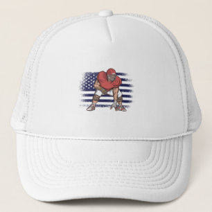 American Football Fan Jersey Shirt USA Flag Truckerkappe