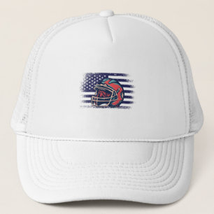 American Football Fan Jersey Shirt USA Flag Truckerkappe