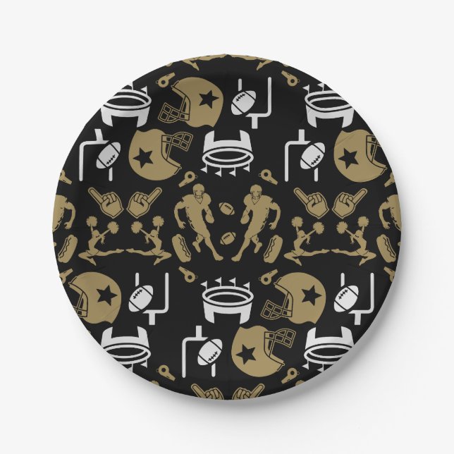American Football Fan Pappteller (Vorderseite)
