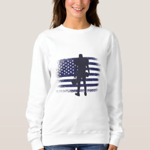 American-Football-Fan-Trikot-Shirt USA-Flagge Sweatshirt