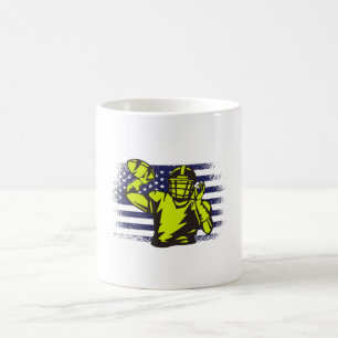 American-Football-Fan-Trikot USA-Flagge Kaffeetasse
