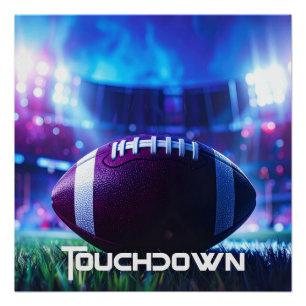 AMERICAN FOOTBALL - FOOTBALL - TOUCHDOWN POSTER