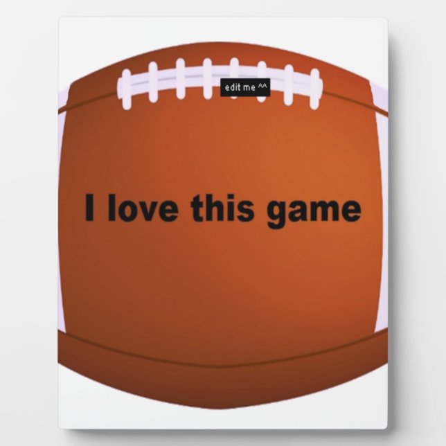 American football fotoplatte (Vorderseite)