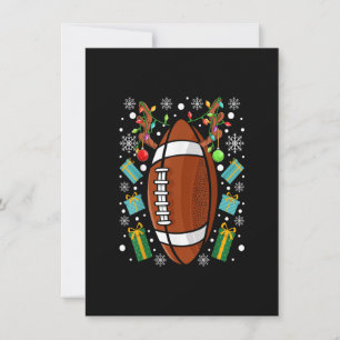 American Football Funny Christmas Reindeer Xmas Li Einladung