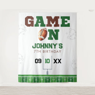 American Football Geburtstagsfoto Hintergrund Wandteppich
