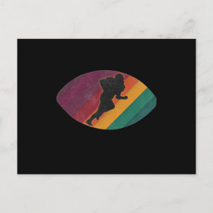 American Football Geschenk für Fußballfans Postkarte
