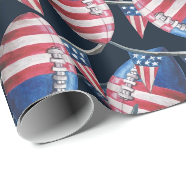 American Football Geschenkpapier (Rolleneckpunkt)