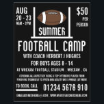 American Football & Goal Football Camp Werbung Flyer<br><div class="desc">American Football & Goal,  Football Camp Werbe-Flyer von der Business Card Store.</div>