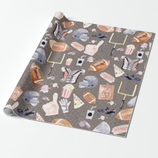 American Football Gray Textur | Muster Geschenkpapier