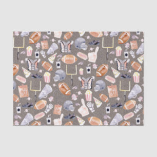 American Football Gray Textur   Muster Seidenpapier