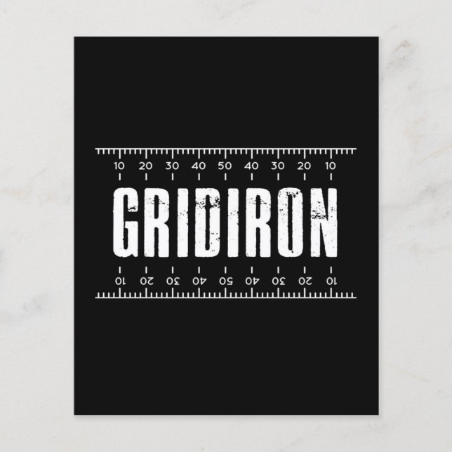 American Football gridirland Flyer (Vorne)