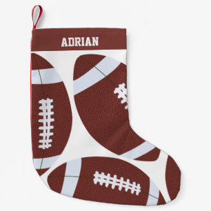 American Football Gridiron Ball Personalisiert Kleiner Weihnachtsstrumpf