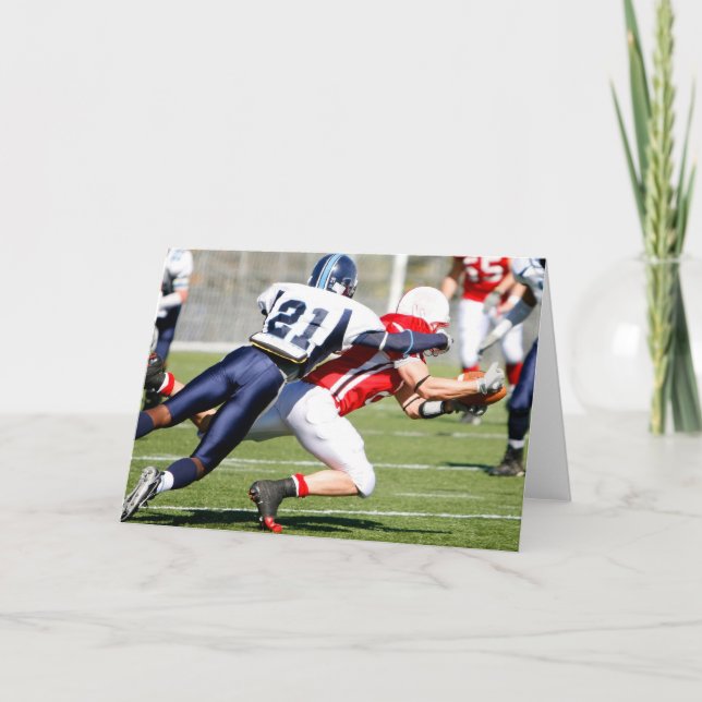 American Football Grußkarten Karte (Vorderseite)