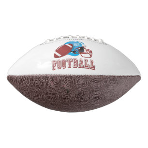American-Football-Helm und Ball