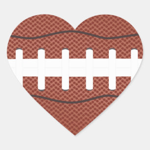 American Football Herz-Aufkleber