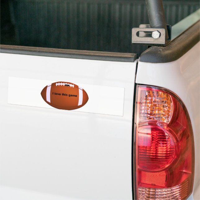 American Football: Ich Liebe dieses Spiel Autoaufkleber (Auf Lkw)