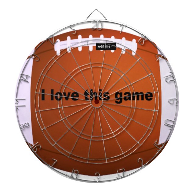 American Football: Ich Liebe dieses Spiel Dartscheibe (vorne)