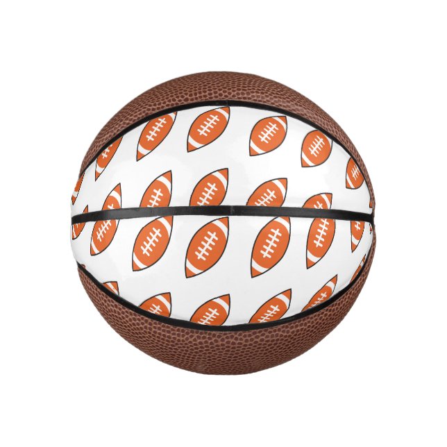 American Football Illustration Mini Basketball (Vorderseite)