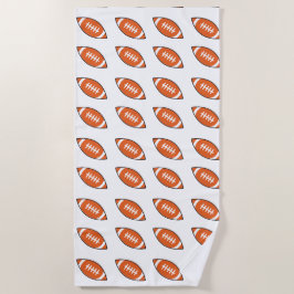American Football Illustration Strandtuch
