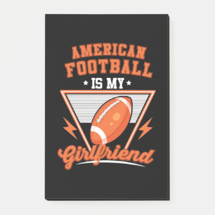 American Football ist meine Freundin Post-it Klebezettel