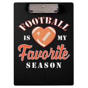 American Football ist meine Lieblingsjahreszeit Klemmbrett