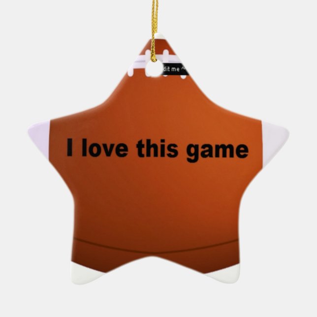 American Football Keramik Ornament (Vorne)
