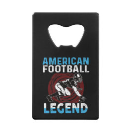 American Football Legende Geldbeutel Flaschenöffner