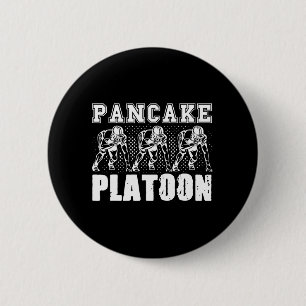 American Football Lineman Pancake Platoon Player S Button