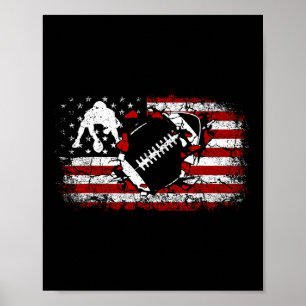 American Football Lineman Poster