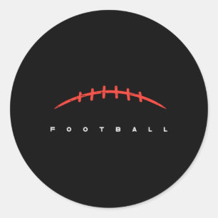 American Football Lines Cool Sports Player Men Wom Runder Aufkleber