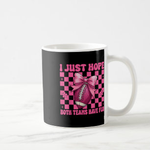 American Football Mädchen Mama Ich hoffe einfach b Kaffeetasse