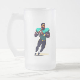 American Football Mattiert Glass Tasse