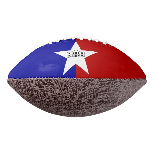 American Football mit der Fahne San Antonio (Gedreht 270)