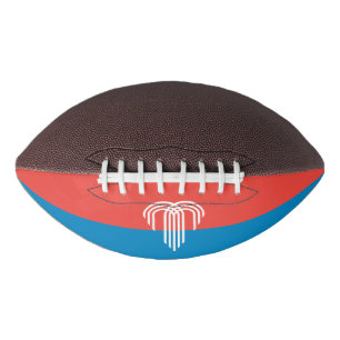 American Football mit der Fahne von Kansas City