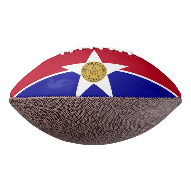 American Football mit der Flagge von Dallas (Gedreht 270)